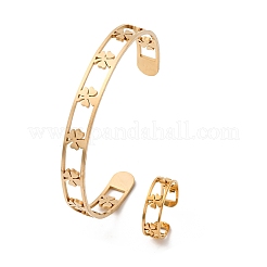 Armreif- und Ringsets aus Edelstahl 304&nbsp;SJEW-Z003-01G