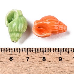 Filo di perline di porcellana stampate fatte a mano&nbsp;X-PORC-T133-01M