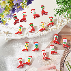 20 pièce de perles en émail de verre pour peinture de cuisson de bottes bicolores&nbsp;LAMP-TA0002-79