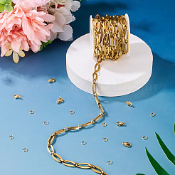 DIY 304 Edelstahl ovale Gliederketten Halsketten/Armbänder Herstellungssets&nbsp;DIY-TA0012-75