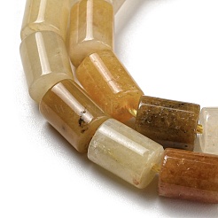 Chapelets de perles en jade topaze naturelle&nbsp;G-Q1008-A15