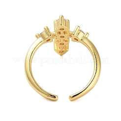Manschettenringe aus Zirkonoxid aus Messing&nbsp;RJEW-U012-04G-01