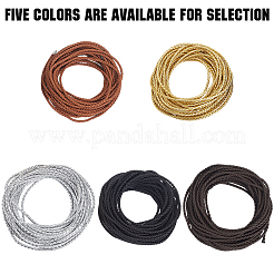 Cordino intrecciato in similpelle tondo da 10 m&nbsp;WL-GF0001-32C-01