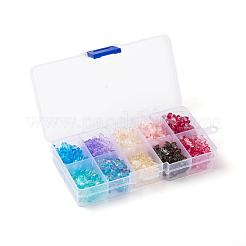 300pcs transparente sprühlackierte Glasanhänger&nbsp;GLAA-LS0001-02