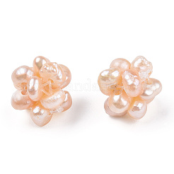 Perles de culture d'eau douce naturelles rondes&nbsp;PEAR-N020-10C
