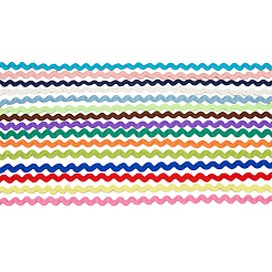 30 Yard gewelltes Fransenband aus Polyester in 15 Farben&nbsp;OCOR-DC0001-08