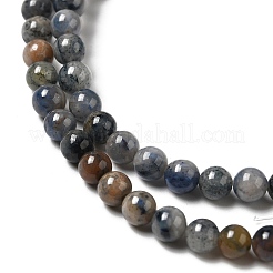 Fili di perle di quarzo dumortierite naturale&nbsp;G-H298-A06-02