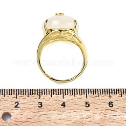 Manschettenringe aus Messing mit Mikropavé-Fassung und Zirkonia (Farbe zufällig)&nbsp;RJEW-D347-02G-10