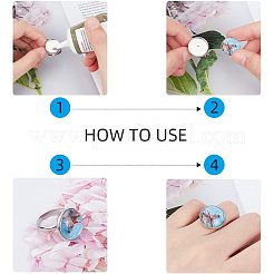 Kits para hacer anillos de dedo diy&nbsp;DIY-UN0001-21P