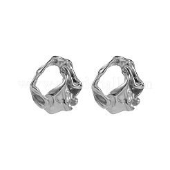 Pendientes de botón de acero inoxidable 304&nbsp;STAS-OY003-56P