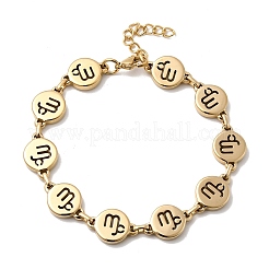 12 bracelet à maillons en acier inoxydable 304 Constellations&nbsp;BJEW-I239-01G-01