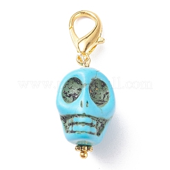 Decorazioni di pendenti in howlite sintetica&nbsp;HJEW-JM00634