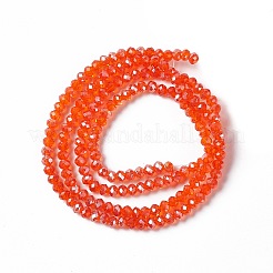 Chapelets de perles en verre électroplaqué&nbsp;LS-EGLA-R048-2mm-21