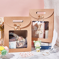 Rechteckige Geschenktüten aus Kraftpapier&nbsp;CON-WH0088-80