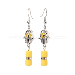 Böse Augen handgefertigte Bunte Malerei-Ohrring- und Armband-Sets&nbsp;SJEW-JS01250