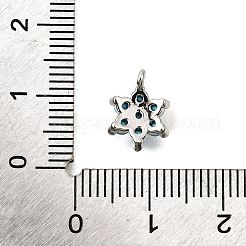Colgante micropavé cubic zirconia de latón&nbsp;KK-D356-01B-P