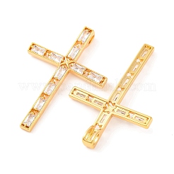 Pendentifs en laiton zircon cubique transparent&nbsp;KK-U017-09A-G