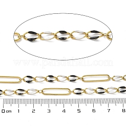 Cadenas fígaro esmaltadas de acero inoxidable 304&nbsp;CHS-U003-02G-09