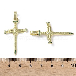 Cremagliera in ottone placcatura pendenti zirconi&nbsp;KK-M272-01G