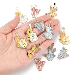 12pcs 6 styles de pendentifs en émail en alliage&nbsp;ENAM-FS0002-58