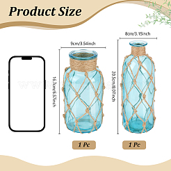 2 pz 2 stili vasi di vetro decorazioni espositive&nbsp;AJEW-TW0001-28