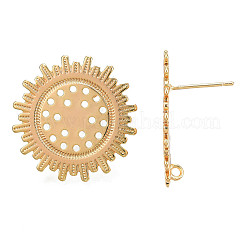 Fornituras de aretes de latón&nbsp;KK-N232-335LG