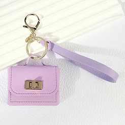 Porte-clés portables en cuir PU&nbsp;FIND-CL0002-42B