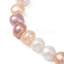 Stretch-Armbänder mit natürlichen Süßwasser-Zuchtperlen für Damen&nbsp;BJEW-JB13135