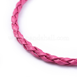 Moda intrecciato imitazione making cinturino in pelle&nbsp;BJEW-S076-005