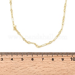 2.8 mm große ovale Gliederkettenhalsketten aus Messing für Damen&nbsp;NJEW-F355-03G