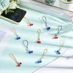 40 Stück Handygurte aus Kirschglas und Acryl&nbsp;HJEW-CP0001-40