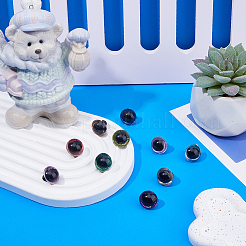 80 Set mit 10 Farben Plastikaugen für Puppen&nbsp;DIY-DC0002-38B