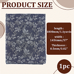 Tissus polycoton à motifs floraux&nbsp;DIY-WH0128-90B