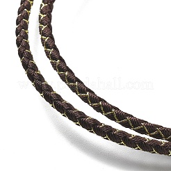 Fabrication de colliers tressés en cordon polyester&nbsp;MAK-L043-03G-18