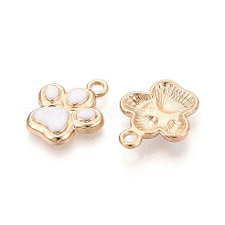 Crémaillère placage pendentifs en émail d'alliage&nbsp;ENAM-T024-01A-G