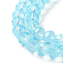 Peinture de cuisson perles de verre transparentes brins&nbsp;DGLA-A034-J8MM-D08