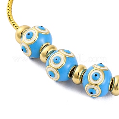 I braccialetti europei in ottone&nbsp;BJEW-C080-03G-07