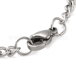 Collares colgantes de cadena de eslabones de acero inoxidable 304 que no se deslustran&nbsp;NJEW-H034-04P