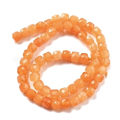 Natürliche Quarzimitation orange Aventurin Perlen Stränge&nbsp;G-C179-B17-01