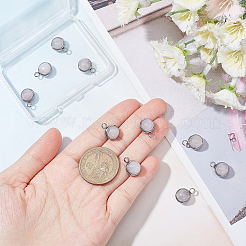 10 Stück natürliche Rosenquarz-Anhänger&nbsp;G-DC0001-02