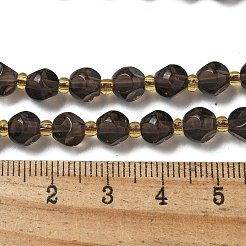 Natürliche Eis Obsidian Perlen Stränge&nbsp;G-K387-A09-01