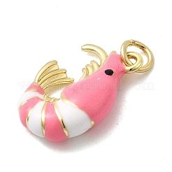 Pendentifs d'émail en laiton &nbsp;KK-H092-07G-03