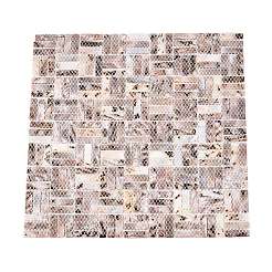 Piastrelle a mosaico in conchiglie naturali d'acqua dolce&nbsp;SHEL-Q029-02