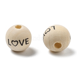 Perles européennes en bois de schima&nbsp;WOOD-G023-02D