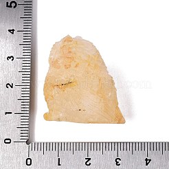 Statuetta di gufo intagliata in quarzo ematoide giallo naturale&nbsp;G-Q615-03E