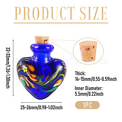 Pendentifs de bouteille de parfum vernissés manuels&nbsp;LAMP-TADJ0001-06D