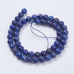 Natürliche Lapislazuli (gefüllte Farbkleber) Perlenstränge&nbsp;X-G-K269-01-8mm