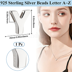 Abalorios de plata esterlina&nbsp;STER-WH20005-02Y