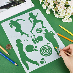 Modelli di stencil per dipingere disegni in plastica&nbsp;DIY-WH20012-07A