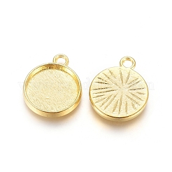 Colgante de estilo tibetano cabochon ajustes&nbsp;TIBE-A23176-G-FF